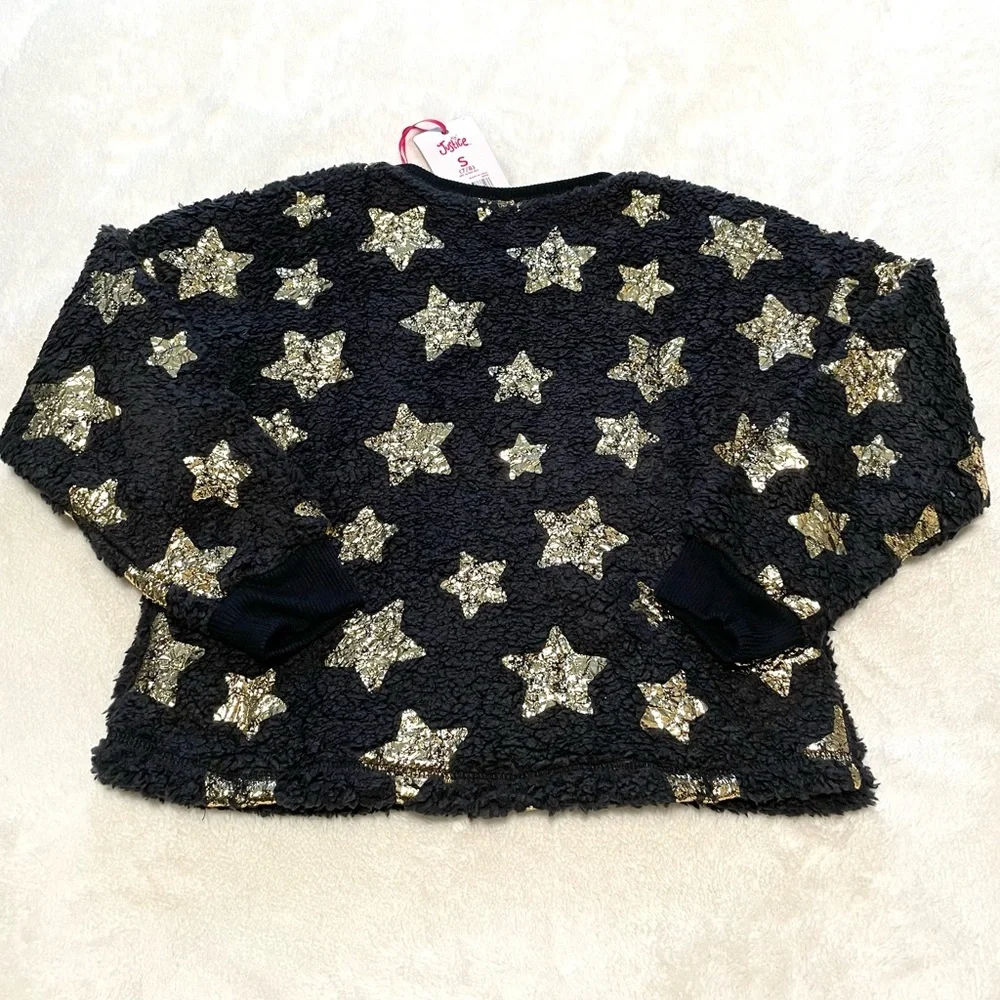 🆕Girl’s 3PC Justice MADE OF STARS Faux Sherpa Pajama/Lounge Set